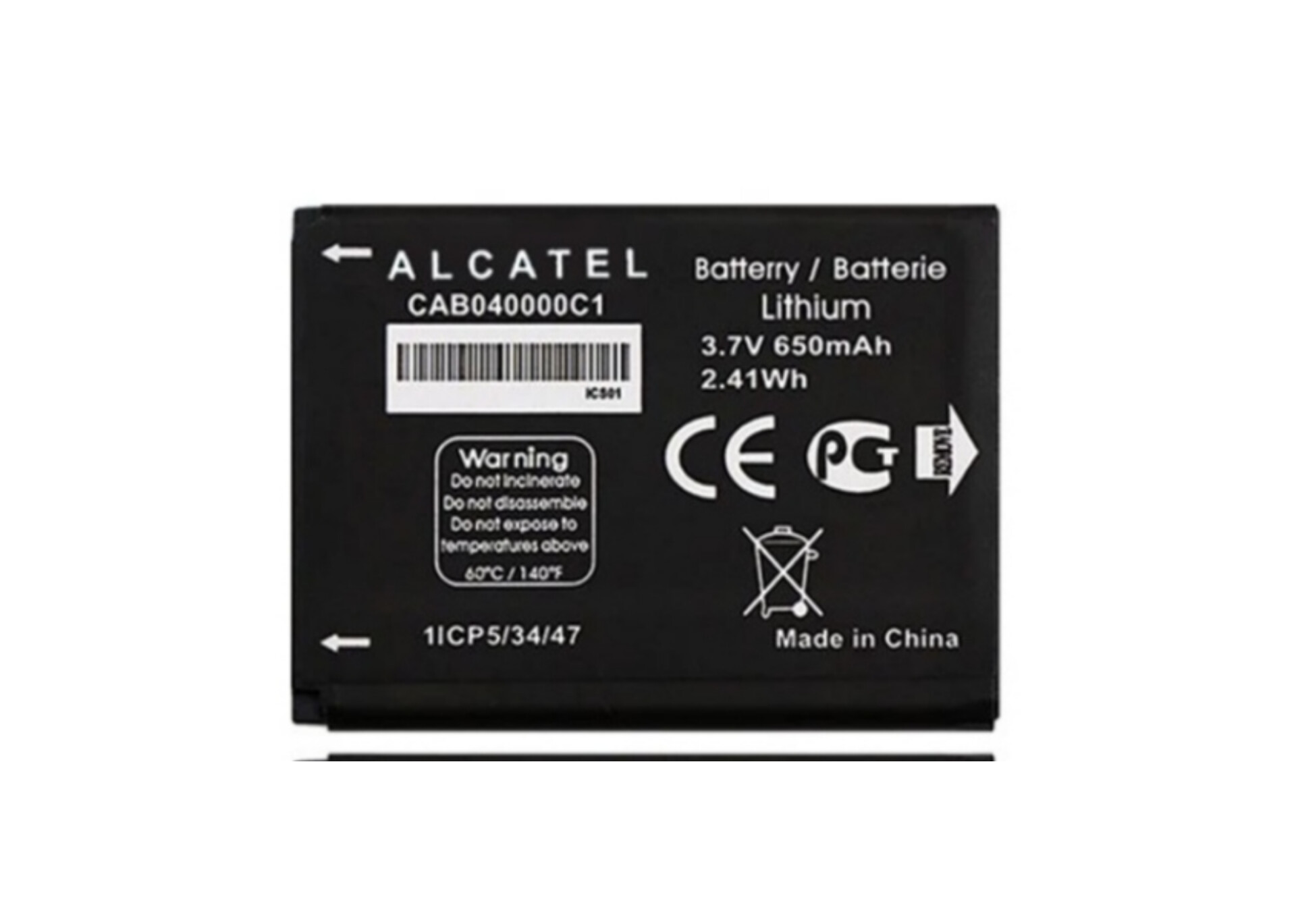 باتری اصلی گوشی آلکاتل 1010/1035 مدل   Battery Alcatel 1035